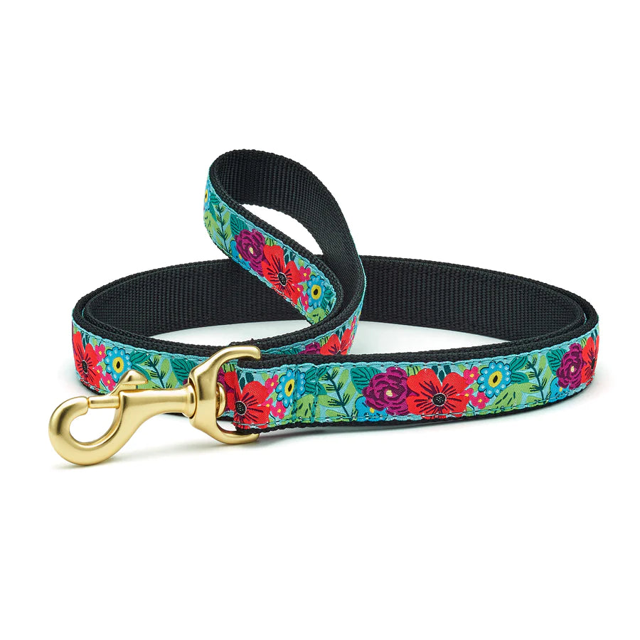 Flower Tapestry Dog Lead Leash