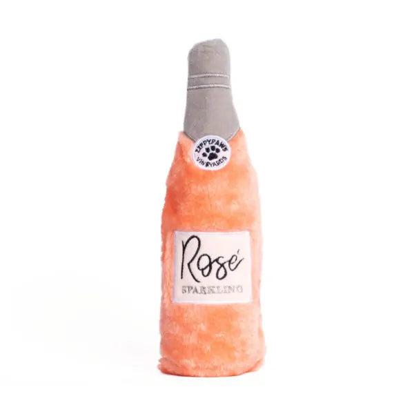 Rose Wine Bottle Dog Toy