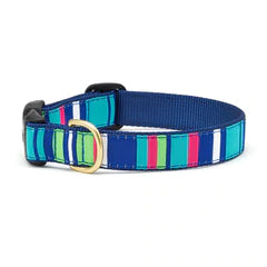 Multicolored Striped Dog Collar