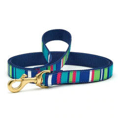 Blue Multicolored Stripes Dog Lead Leash